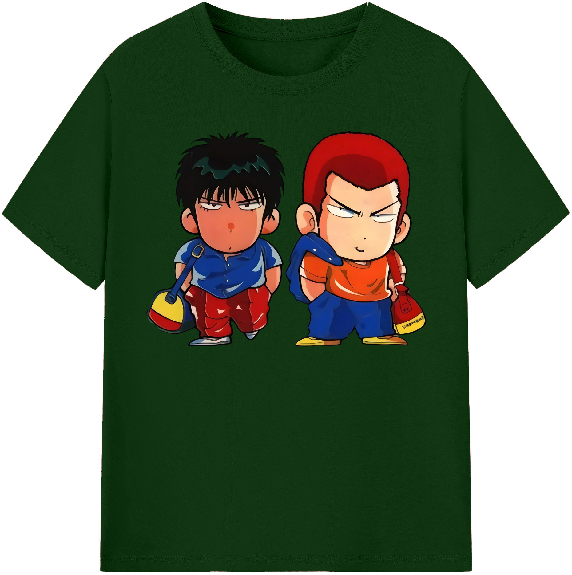 SLAM DUNK／スラムダンク 綿100％半袖Tシャツ（フロントプリント）